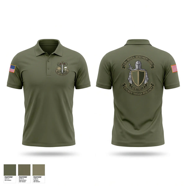 Short Sleeve Performance Polo, 528th MED DET COSC, Army, Teamtime, Team time, sublimation, custom sports apparel, team uniforms, spirit wear, spiritwear, sports uniforms, custom shirts, team store, custom team store, fundraiser sports, apparel fundraiser