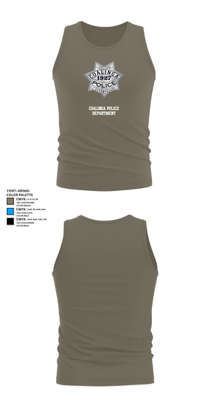 Tank Top, Coalinga Police Department, Police, Teamtime, Team time, sublimation, custom sports apparel, team uniforms, spirit wear, spiritwear, sports uniforms, custom shirts, team store, custom team store, fundraiser sports, apparel fundraiser