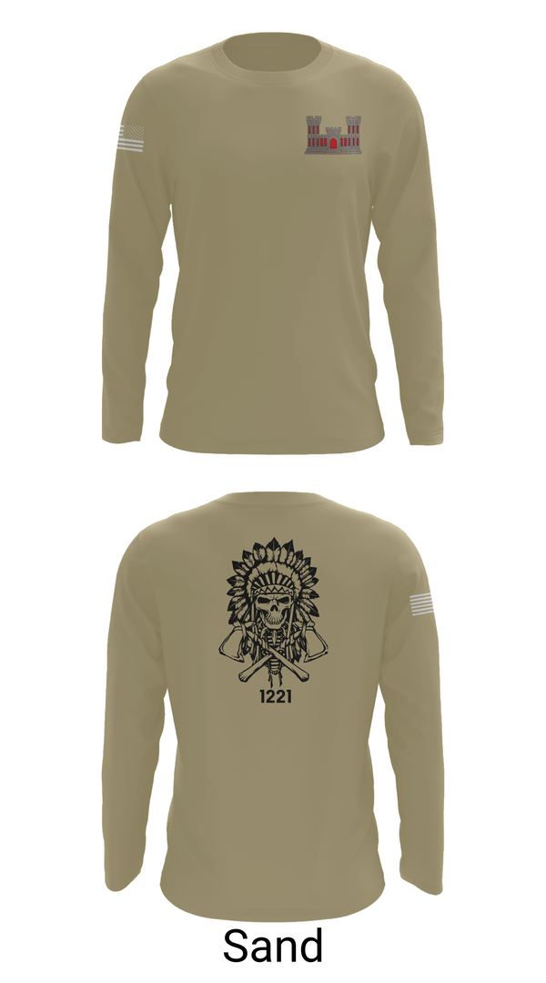 Long Sleeve Performance Shirt, 1221st Route Clearance Co., National Guard, Teamtime, Team time, sublimation, custom sports apparel, team uniforms, spirit wear, spiritwear, sports uniforms, custom shirts, team store, custom team store, fundraiser sports, apparel fundraiser