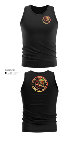 Tank Top, San Fernando Boxing Club, Spirit Store, Teamtime, Team time, sublimation, custom sports apparel, team uniforms, spirit wear, spiritwear, sports uniforms, custom shirts, team store, custom team store, fundraiser sports, apparel fundraiser