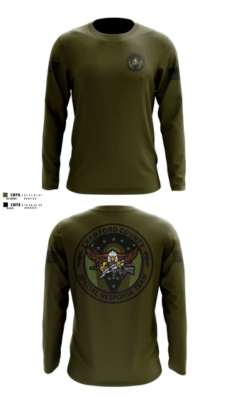 Long Sleeve Performance Shirt, Crawford County Special Response Team, Police, Teamtime, Team time, sublimation, custom sports apparel, team uniforms, spirit wear, spiritwear, sports uniforms, custom shirts, team store, custom team store, fundraiser sports, apparel fundraiser