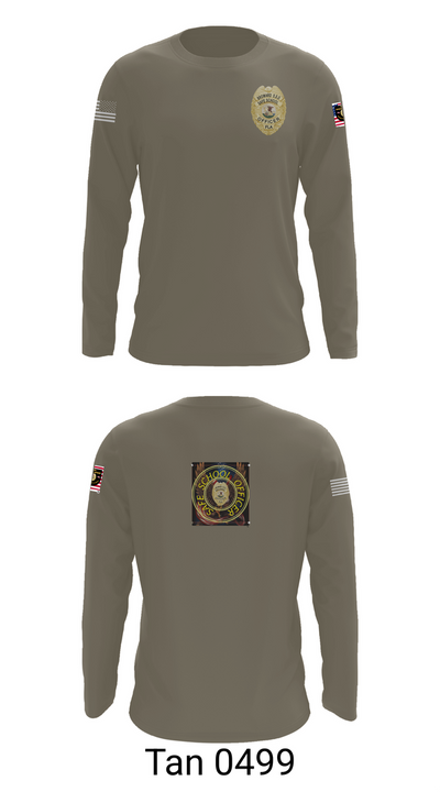 School officer 37316747 Long Sleeve Performance Shirt 63