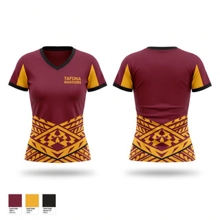 Womens Short Sleeve Vneck Shirt, TAFUNA WARRIORS, , Teamtime, Team time, sublimation, custom sports apparel, team uniforms, spirit wear, spiritwear, sports uniforms, custom shirts, team store, custom team store, fundraiser sports, apparel fundraiser