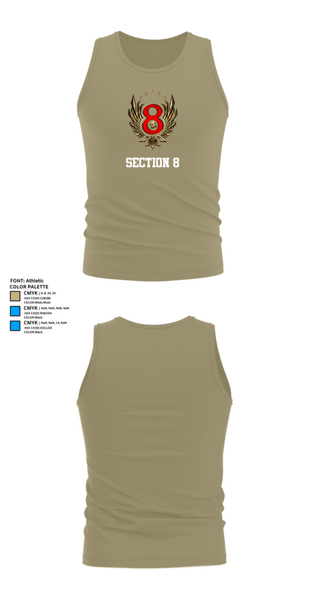 Tank Top, Section 8, , Teamtime, Team time, sublimation, custom sports apparel, team uniforms, spirit wear, spiritwear, sports uniforms, custom shirts, team store, custom team store, fundraiser sports, apparel fundraiser