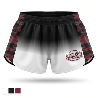 Womens Shorts, West Ham Sandwiches, Men's Soccer, Teamtime, Team time, sublimation, custom sports apparel, team uniforms, spirit wear, spiritwear, sports uniforms, custom shirts, team store, custom team store, fundraiser sports, apparel fundraiser