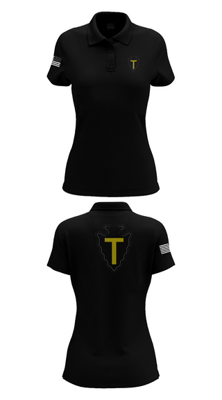 Womens Short Sleeve Performance Polo, B CO 3-141, Army, Teamtime, Team time, sublimation, custom sports apparel, team uniforms, spirit wear, spiritwear, sports uniforms, custom shirts, team store, custom team store, fundraiser sports, apparel fundraiser