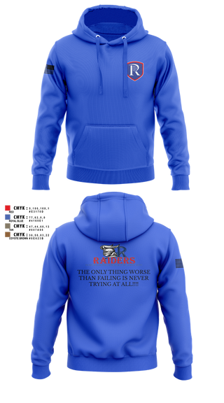 Hoodie, RICS Raiders, Army, Teamtime, Team time, sublimation, custom sports apparel, team uniforms, spirit wear, spiritwear, sports uniforms, custom shirts, team store, custom team store, fundraiser sports, apparel fundraiser