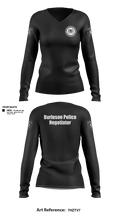 Burleson Police Department Crisis Negotiation Team  Women's Long Sleeve V-neck Shirt - 2