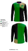 Buford Wolves (Black) 4352076 Long Sleeve Performance Shirt 1