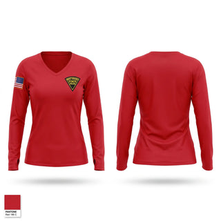 Womens Long Sleeve Vneck Shirt, West Virginia State Police, Police, Teamtime, Team time, sublimation, custom sports apparel, team uniforms, spirit wear, spiritwear, sports uniforms, custom shirts, team store, custom team store, fundraiser sports, apparel fundraiser