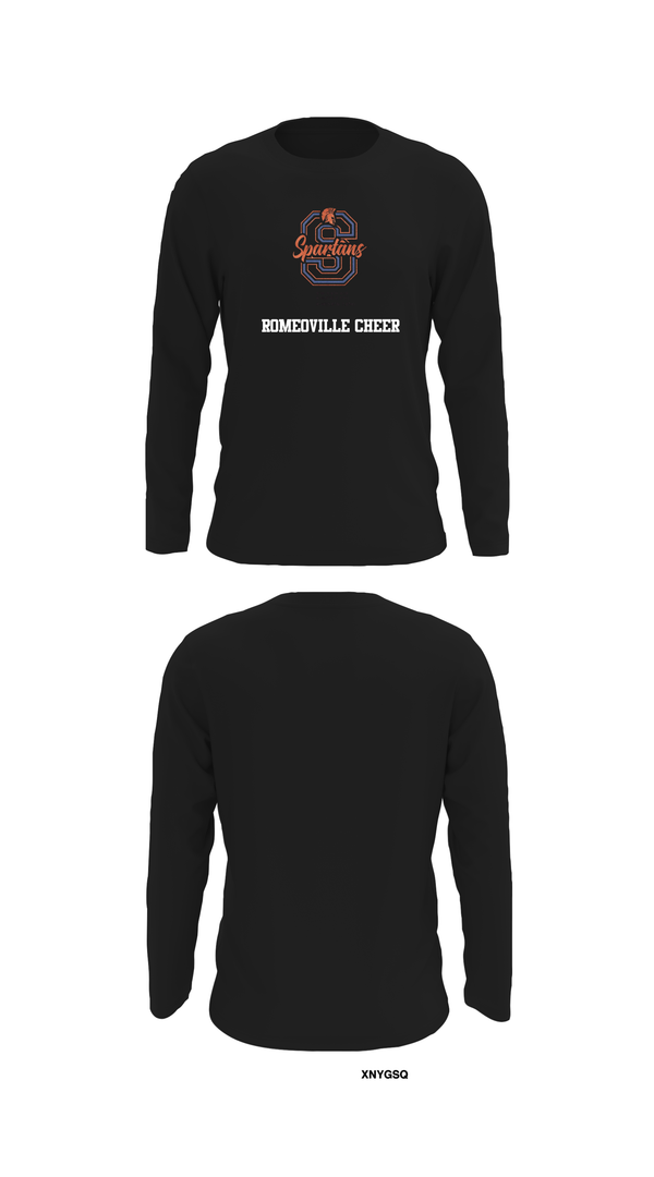 Long Sleeve Performance Shirt, Romeoville Cheer, Cheer, Teamtime, Team time, sublimation, custom sports apparel, team uniforms, spirit wear, spiritwear, sports uniforms, custom shirts, team store, custom team store, fundraiser sports, apparel fundraiser