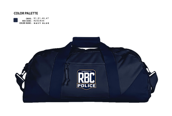 Duffle Bag, Rainbow City Police Department, Police, Teamtime, Team time, sublimation, custom sports apparel, team uniforms, spirit wear, spiritwear, sports uniforms, custom shirts, team store, custom team store, fundraiser sports, apparel fundraiser