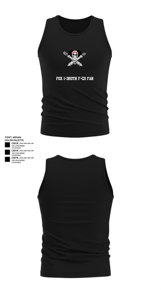 Tank Top, Fox 1-320th F-CO FAR, , Teamtime, Team time, sublimation, custom sports apparel, team uniforms, spirit wear, spiritwear, sports uniforms, custom shirts, team store, custom team store, fundraiser sports, apparel fundraiser