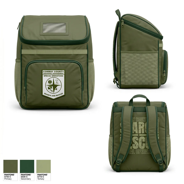 Gear Bag, Conway County OEM Rescue, EMS/EMT, Teamtime, Team time, sublimation, custom sports apparel, team uniforms, spirit wear, spiritwear, sports uniforms, custom shirts, team store, custom team store, fundraiser sports, apparel fundraiser