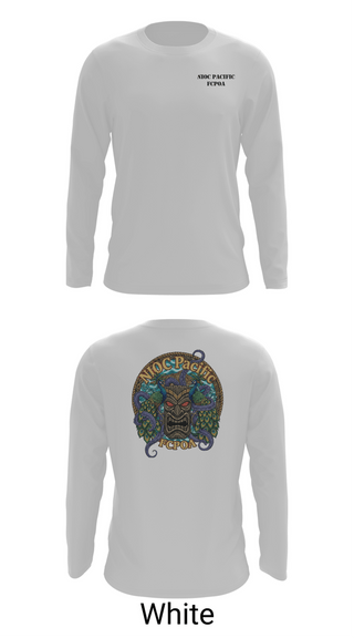 Long Sleeve Performance Shirt, NIOC Pacific FCPOA, Navy, Teamtime, Team time, sublimation, custom sports apparel, team uniforms, spirit wear, spiritwear, sports uniforms, custom shirts, team store, custom team store, fundraiser sports, apparel fundraiser