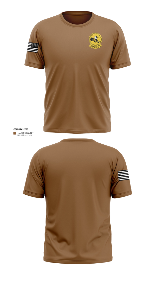 Short Sleeve Performance Shirt, VFA-31 THE TOMCATTERS, Navy, Teamtime, Team time, sublimation, custom sports apparel, team uniforms, spirit wear, spiritwear, sports uniforms, custom shirts, team store, custom team store, fundraiser sports, apparel fundraiser