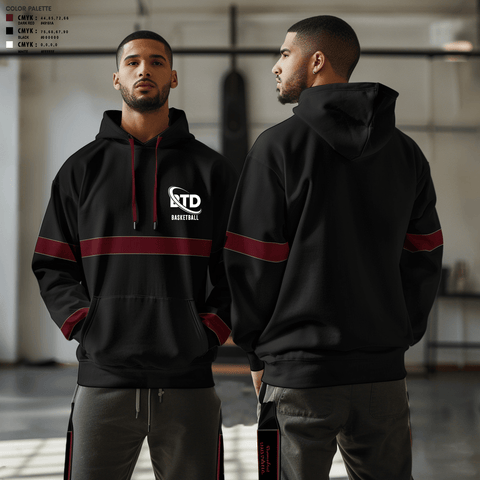Hoodie, BTD, Men's Basketball, Teamtime, Team time, sublimation, custom sports apparel, team uniforms, spirit wear, spiritwear, sports uniforms, custom shirts, team store, custom team store, fundraiser sports, apparel fundraiser