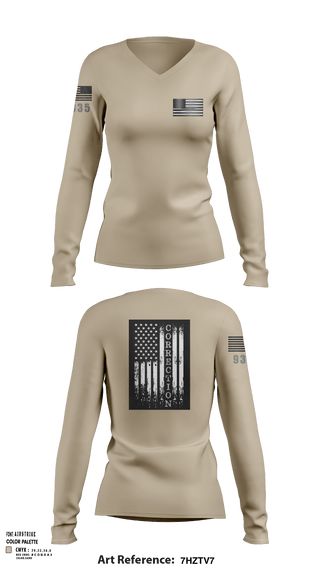 Women's Long Sleeve Vneck Shirt, 285Corrections, , Teamtime, Team time, sublimation, custom sports apparel, team uniforms, spirit wear, spiritwear, sports uniforms, custom shirts, team store, custom team store, fundraiser sports, apparel fundraiser