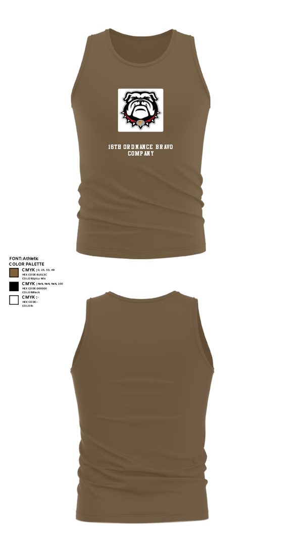 Tank Top, 16TH ordnance Bravo Company, , Teamtime, Team time, sublimation, custom sports apparel, team uniforms, spirit wear, spiritwear, sports uniforms, custom shirts, team store, custom team store, fundraiser sports, apparel fundraiser
