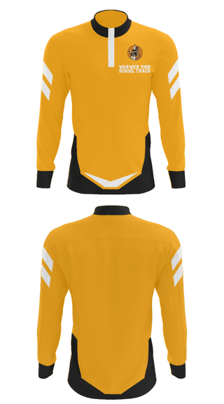 Quarter Zip Jacket, Warwick High School Track, Track & Field, Teamtime, Team time, sublimation, custom sports apparel, team uniforms, spirit wear, spiritwear, sports uniforms, custom shirts, team store, custom team store, fundraiser sports, apparel fundraiser