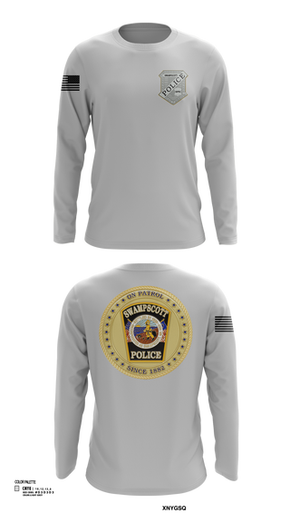 Long Sleeve Performance Shirt, Swampscott Police, Police, Teamtime, Team time, sublimation, custom sports apparel, team uniforms, spirit wear, spiritwear, sports uniforms, custom shirts, team store, custom team store, fundraiser sports, apparel fundraiser