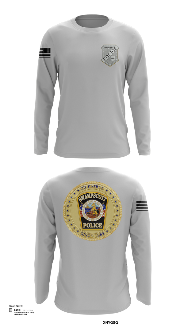 Long Sleeve Performance Shirt, Swampscott Police, Police, Teamtime, Team time, sublimation, custom sports apparel, team uniforms, spirit wear, spiritwear, sports uniforms, custom shirts, team store, custom team store, fundraiser sports, apparel fundraiser