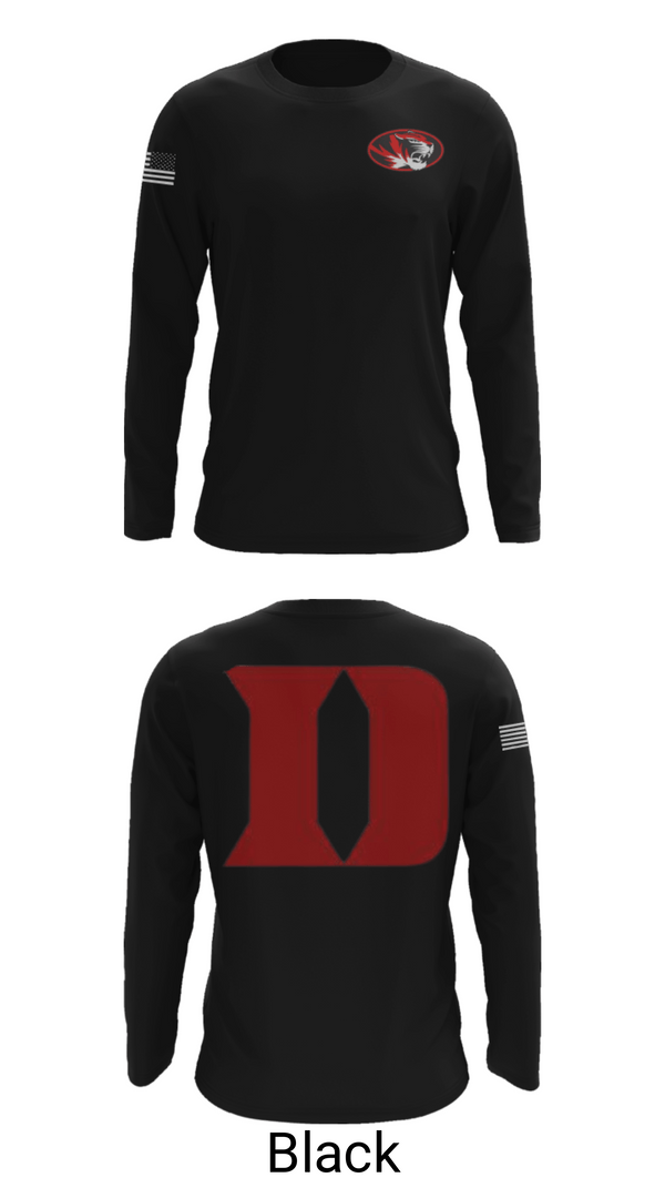 Long Sleeve Performance Shirt, Duke High School Golf, Golf, Teamtime, Team time, sublimation, custom sports apparel, team uniforms, spirit wear, spiritwear, sports uniforms, custom shirts, team store, custom team store, fundraiser sports, apparel fundraiser