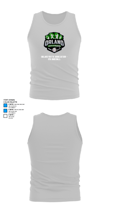 Orland Youth Association - OYA Baseball 38787499 Tank Top - 13