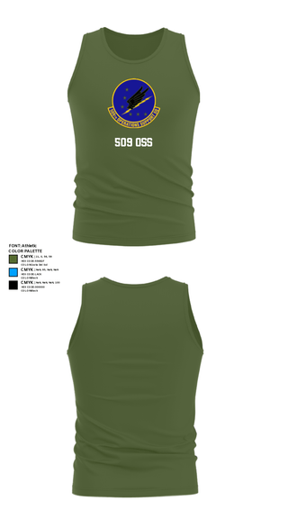 Tank Top, 509 OSS, Air Force, Teamtime, Team time, sublimation, custom sports apparel, team uniforms, spirit wear, spiritwear, sports uniforms, custom shirts, team store, custom team store, fundraiser sports, apparel fundraiser