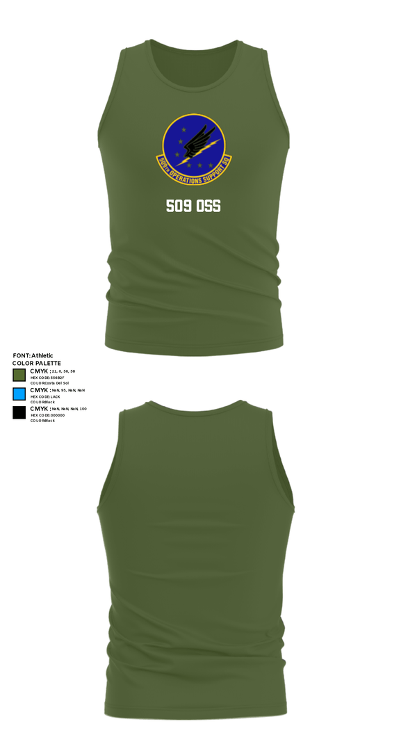 Tank Top, 509 OSS, Air Force, Teamtime, Team time, sublimation, custom sports apparel, team uniforms, spirit wear, spiritwear, sports uniforms, custom shirts, team store, custom team store, fundraiser sports, apparel fundraiser