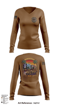 482D Civil Engineer Squadron 21891413 Women's Long Sleeve V-neck Shirt -1 123
