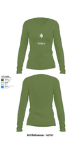 Vitalii 64188372 Women's Long Sleeve V-neck Shirt - 42