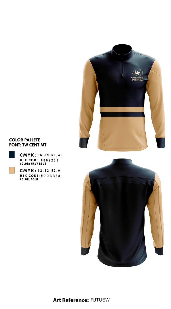 Quarter Zip Jacket, Marked Tree High School Basketball, Men's Basketball, Teamtime, Team time, sublimation, custom sports apparel, team uniforms, spirit wear, spiritwear, sports uniforms, custom shirts, team store, custom team store, fundraiser sports, apparel fundraiser
