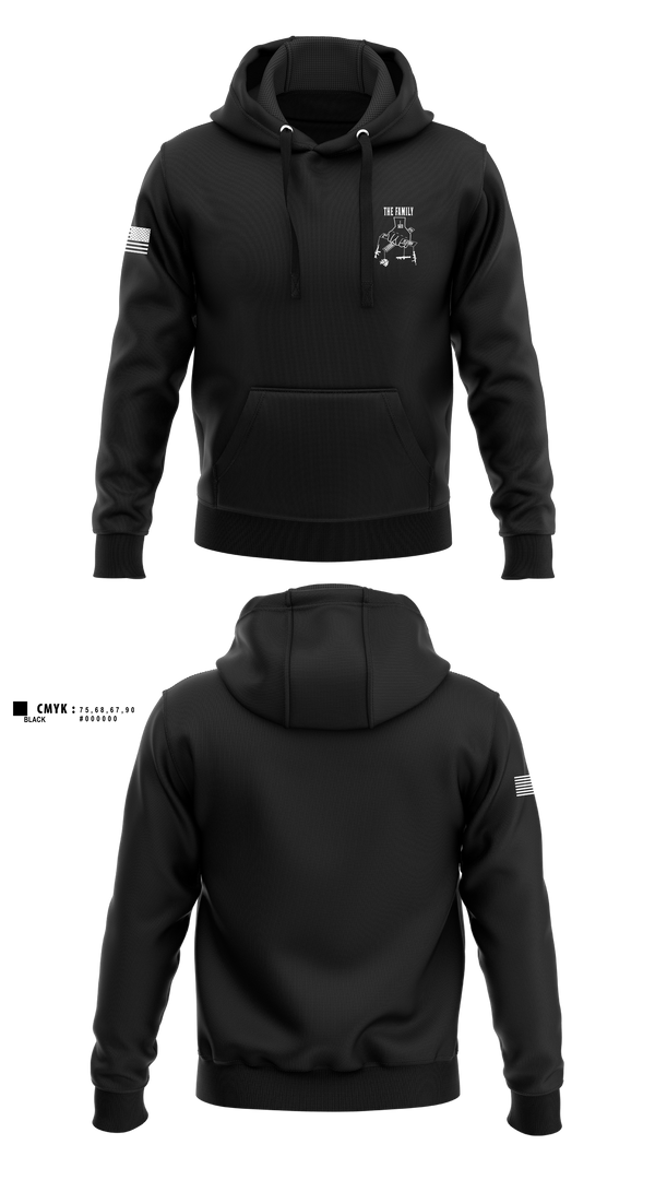 Hoodie, 2nd PLT A CO-The Family, Army, Teamtime, Team time, sublimation, custom sports apparel, team uniforms, spirit wear, spiritwear, sports uniforms, custom shirts, team store, custom team store, fundraiser sports, apparel fundraiser