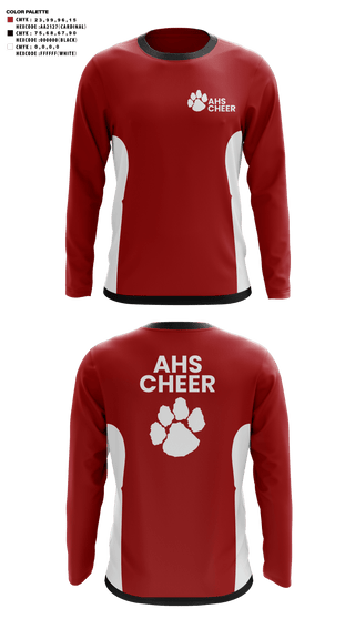 Long Sleeve Performance Shirt, Asheville High School Cheer, Cheer, Teamtime, Team time, sublimation, custom sports apparel, team uniforms, spirit wear, spiritwear, sports uniforms, custom shirts, team store, custom team store, fundraiser sports, apparel fundraiser