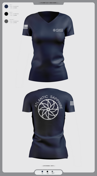 Womens Short Sleeve Vneck Shirt, LinVille, Navy, Teamtime, Team time, sublimation, custom sports apparel, team uniforms, spirit wear, spiritwear, sports uniforms, custom shirts, team store, custom team store, fundraiser sports, apparel fundraiser