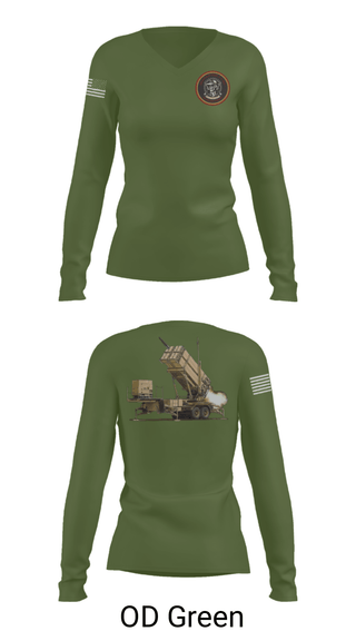 Womens Long Sleeve Vneck Shirt, Bravo 5-7 ADA, Army, Teamtime, Team time, sublimation, custom sports apparel, team uniforms, spirit wear, spiritwear, sports uniforms, custom shirts, team store, custom team store, fundraiser sports, apparel fundraiser