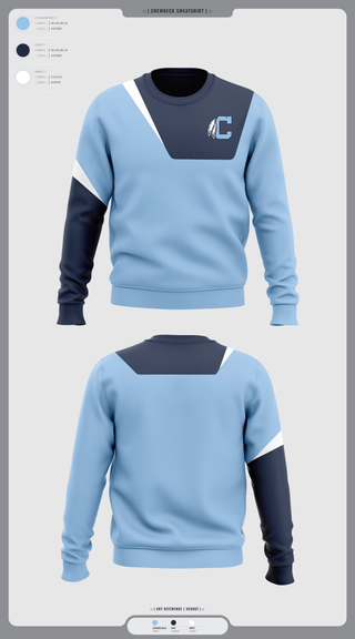 Crew Neck Sweatshirt, Chiefs, Baseball, Teamtime, Team time, sublimation, custom sports apparel, team uniforms, spirit wear, spiritwear, sports uniforms, custom shirts, team store, custom team store, fundraiser sports, apparel fundraiser