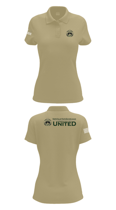 North Valley Youth Soccer League 32192697 Women's Short Sleeve Performance Polo  - 38