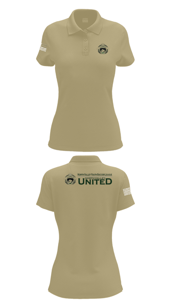 Women's Short Sleeve Performance Polo, North Valley Youth Soccer League, Men's Soccer, Teamtime, Team time, sublimation, custom sports apparel, team uniforms, spirit wear, spiritwear, sports uniforms, custom shirts, team store, custom team store, fundraiser sports, apparel fundraiser