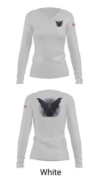 Women's Long Sleeve Vneck Shirt, Nocturnalz, Spirit Store, Teamtime, Team time, sublimation, custom sports apparel, team uniforms, spirit wear, spiritwear, sports uniforms, custom shirts, team store, custom team store, fundraiser sports, apparel fundraiser