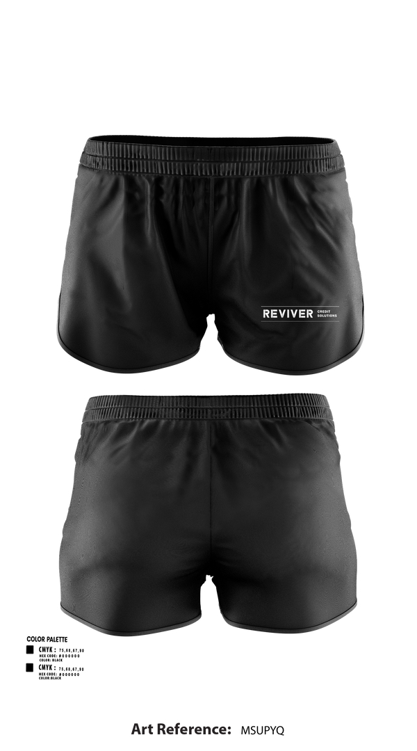 Womens Shorts, Revive Credit Solutions, , Teamtime, Team time, sublimation, custom sports apparel, team uniforms, spirit wear, spiritwear, sports uniforms, custom shirts, team store, custom team store, fundraiser sports, apparel fundraiser