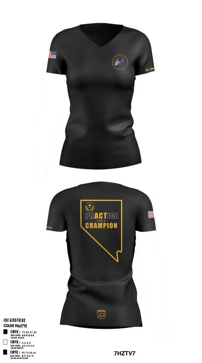 Color Guard 16721513 Women's Short Sleeve V-neck Shirt - 1