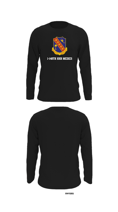 1-148th HHB Medics 16650436 Long Sleeve Performance Shirt 31