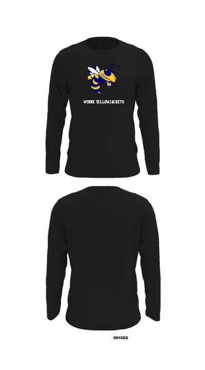 Wynne Yellowjackets 78568306 Long Sleeve Performance Shirt - 27