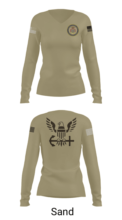 Chaplain Corp 11423583 Women's Long Sleeve V-neck Shirt - 92
