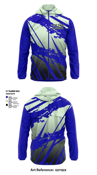 Windbreaker, The face, Baseball, Teamtime, Team time, sublimation, custom sports apparel, team uniforms, spirit wear, spiritwear, sports uniforms, custom shirts, team store, custom team store, fundraiser sports, apparel fundraiser