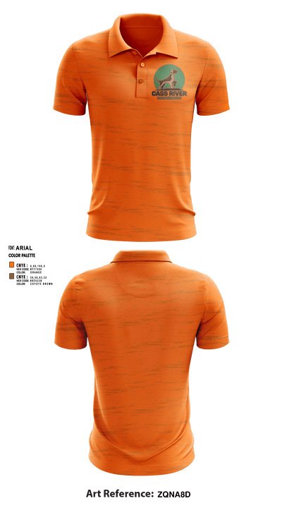 Cass River game recovery 87897847 Short Sleeve Performance Polo - 1