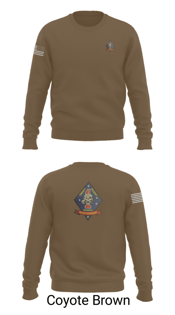 Crew Neck Sweatshirt, 1st Recon, Marines, Teamtime, Team time, sublimation, custom sports apparel, team uniforms, spirit wear, spiritwear, sports uniforms, custom shirts, team store, custom team store, fundraiser sports, apparel fundraiser
