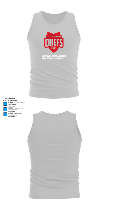 Southern Cayuga Senior High School Basketball 24685145 Tank Top - 13